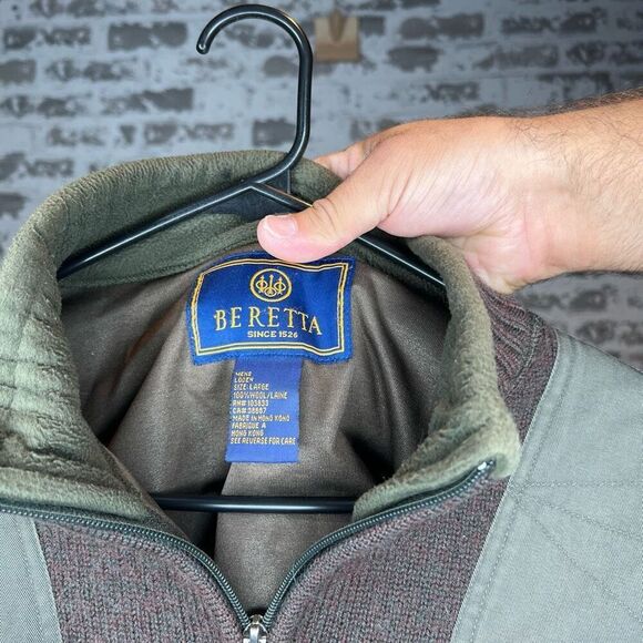 Beretta 100% wool long sleeve 1/4 zip - Picture 3 of 5